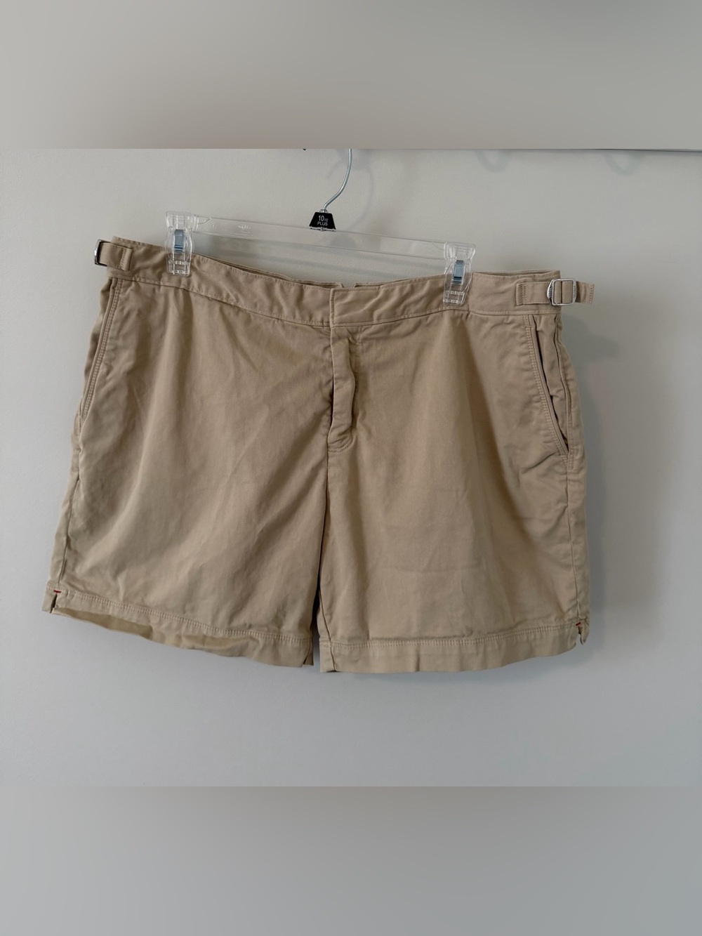 Orlebar Brown Classic Bulldog Shorts Khaki Tan Cotton 5.5” Inseam Men’s Size 36